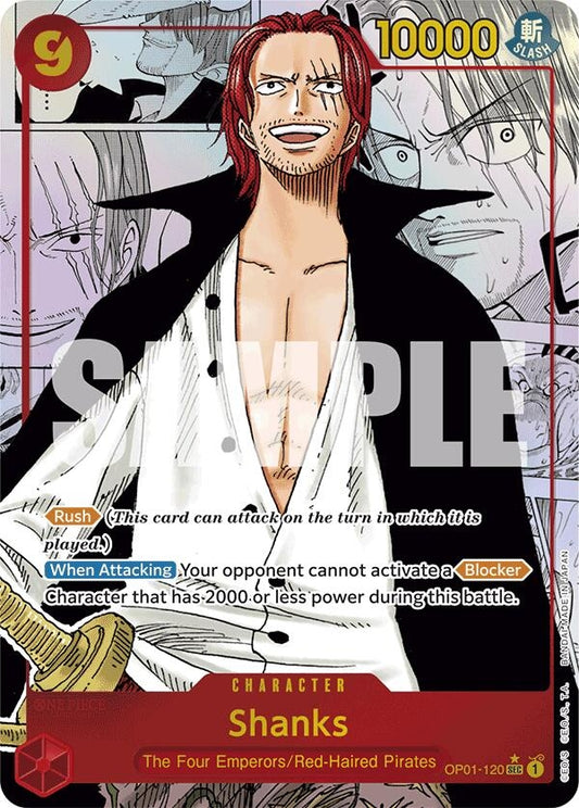 Image for Shanks (Manga) (OP01-120) (PRB-01) - One Piece Card Game