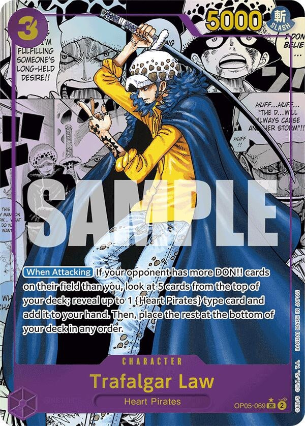 Image for Trafalgar Law (OP05-069) (Manga) (OP05-069) (PRB-01) - One Piece Card Game