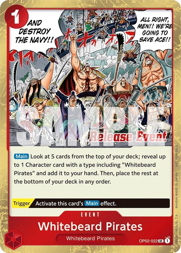 Image for Whitebeard Pirates (ST15 - ST20 Release Event Winner Pack) (OP02-022) (OP-PR) - One Piece Card Game