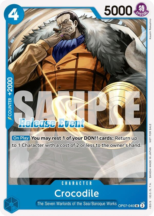 Image for Crocodile (ST15 - ST20 Release Event Pack) (OP07-040) (OP-PR) - One Piece Card Game
