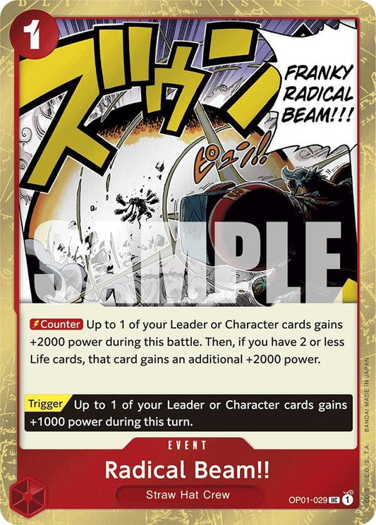 Image for Radical Beam!! (Jolly Roger Foil) (OP01-029) (PRB-01) - One Piece Card Game