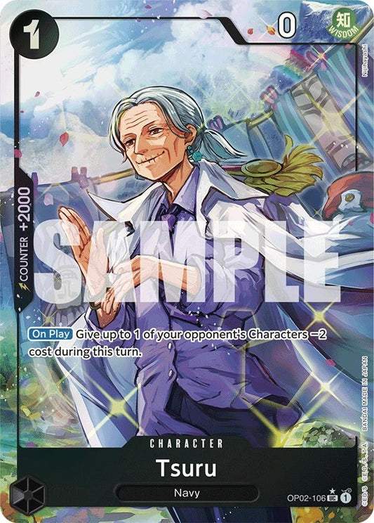 Image for Tsuru (Full Art) (OP02-106) (PRB-01) - One Piece Card Game