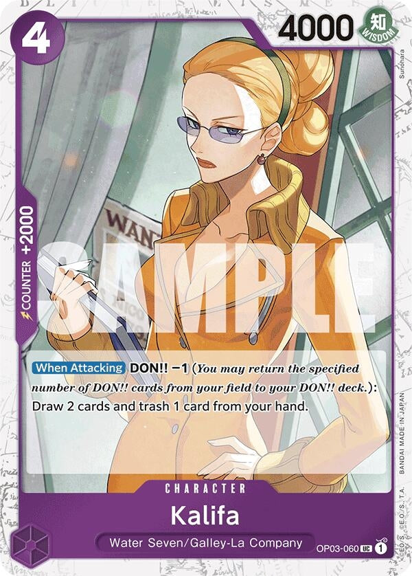 Image for Kalifa (Jolly Roger Foil) (OP03-060) (PRB-01) - One Piece Card Game