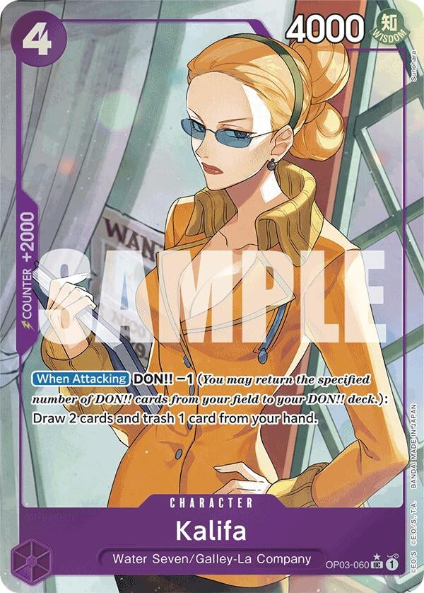 Image for Kalifa (Full Art) (OP03-060) (PRB-01) - One Piece Card Game