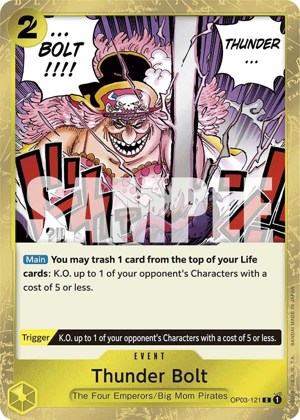 Image for Thunder Bolt (Jolly Roger Foil) (OP03-121) (PRB-01) - One Piece Card Game