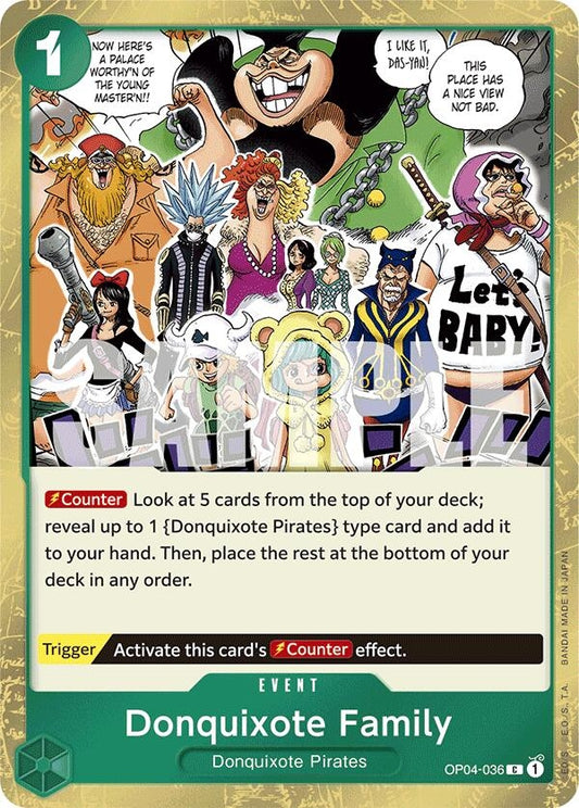 Image for Donquixote Family (Jolly Roger Foil) (OP04-036) (PRB-01) - One Piece Card Game