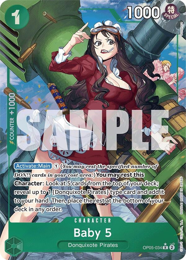 Image for Baby 5 (OP05-034) (Alternate Art) (OP05-034) (PRB-01) - One Piece Card Game