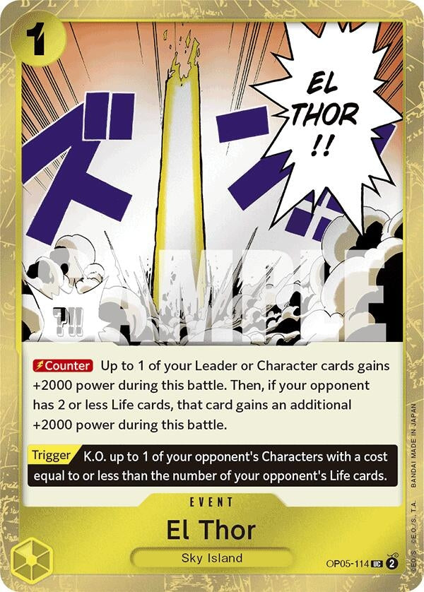 Image for El Thor (Jolly Roger Foil) (OP05-114) (PRB-01) - One Piece Card Game