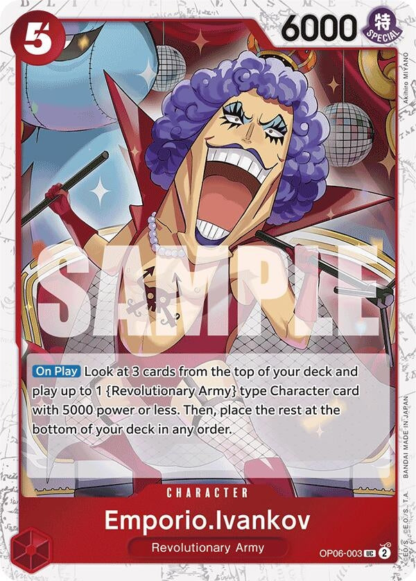 Image for Emporio.Ivankov (Jolly Roger Foil) (OP06-003) (PRB-01) - One Piece Card Game