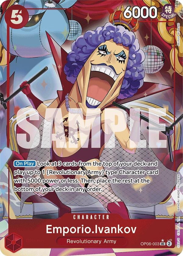 Image for Emporio.Ivankov (Full Art) (OP06-003) (PRB-01) - One Piece Card Game