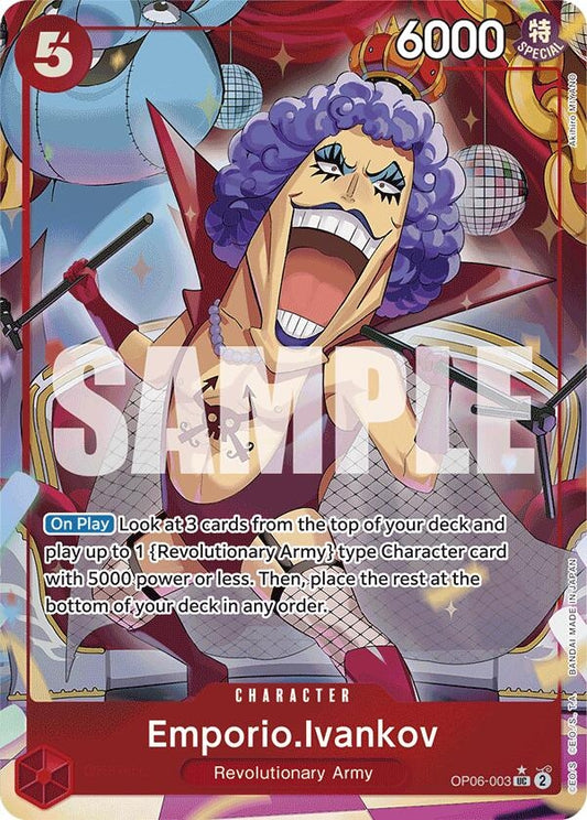 Image for Emporio.Ivankov (Full Art) (OP06-003) (PRB-01) - One Piece Card Game