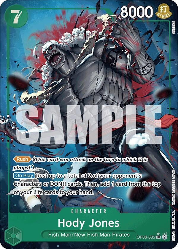 Image for Hody Jones (Alternate Art) (OP06-035) (PRB-01) - One Piece Card Game