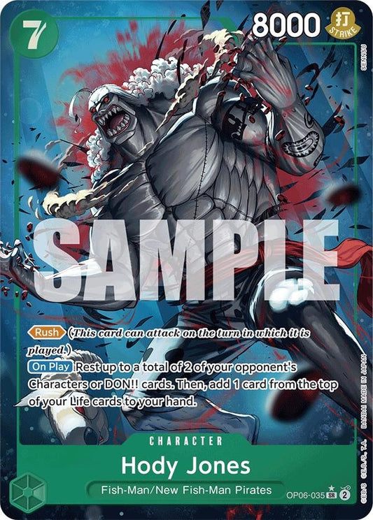 Image for Hody Jones (Alternate Art) (OP06-035) (PRB-01) - One Piece Card Game