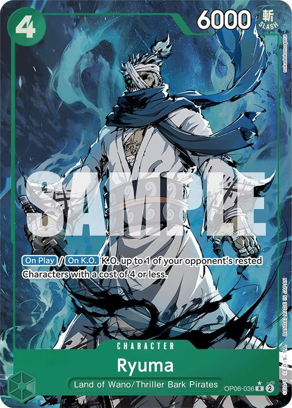Image for Ryuma (Alternate Art) (OP06-036) (PRB-01) - One Piece Card Game