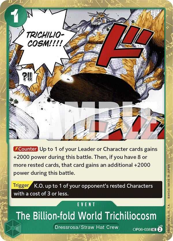 Image for The Billion-fold World Trichiliocosm (Jolly Roger Foil) (OP06-038) (PRB-01) - One Piece Card Game
