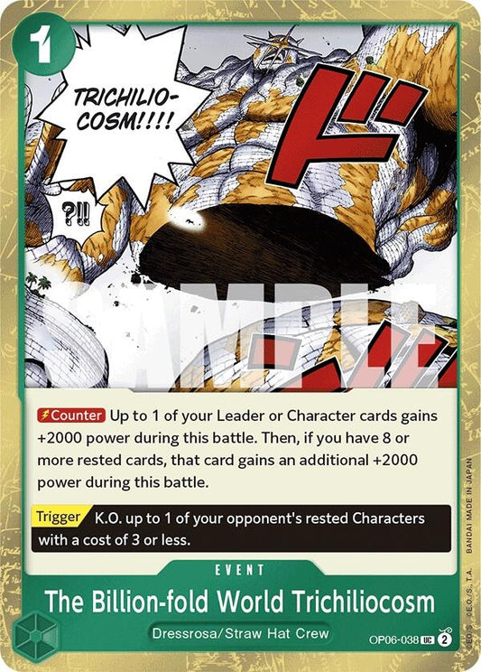 Image for The Billion-fold World Trichiliocosm (Jolly Roger Foil) (OP06-038) (PRB-01) - One Piece Card Game