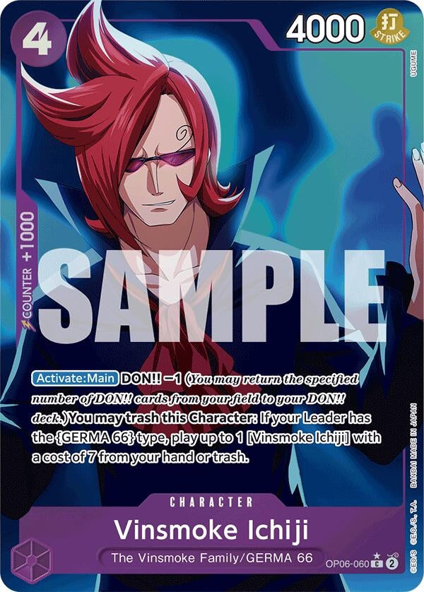 Image for Vinsmoke Ichiji (OP06-060) (Full Art) (OP06-060) (PRB-01) - One Piece Card Game