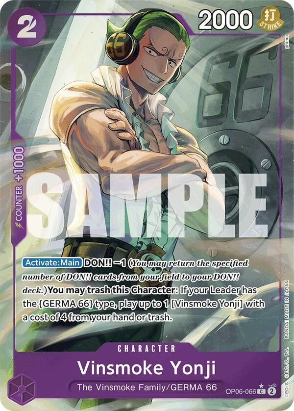 Image for Vinsmoke Yonji (OP06-066) (Full Art) (OP06-066) (PRB-01) - One Piece Card Game