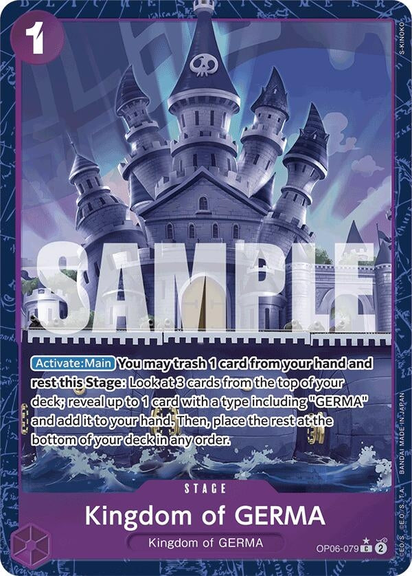 Image for Kingdom of GERMA (Alternate Art) (OP06-079) (PRB-01) - One Piece Card Game
