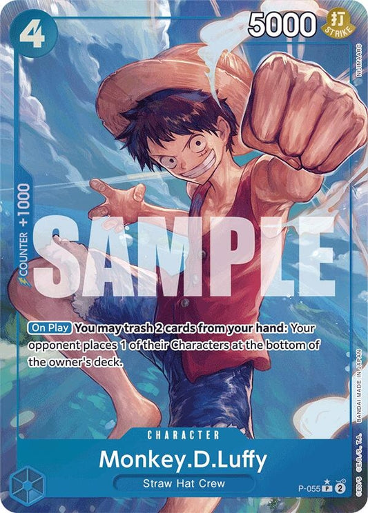 Image for Monkey.D.Luffy (P-055) (Full Art) (P-055) (PRB-01) - One Piece Card Game