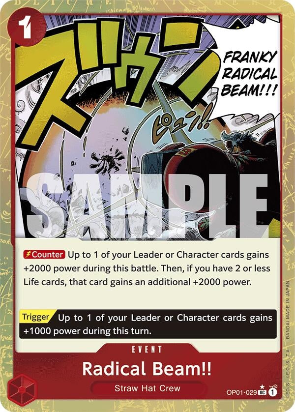 Image for Radical Beam!! (Textured Foil) (OP01-029) (PRB-01) - One Piece Card Game