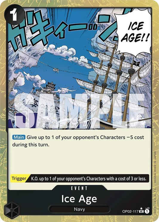 Image for Ice Age (Textured Foil) (OP02-117) (PRB-01) - One Piece Card Game