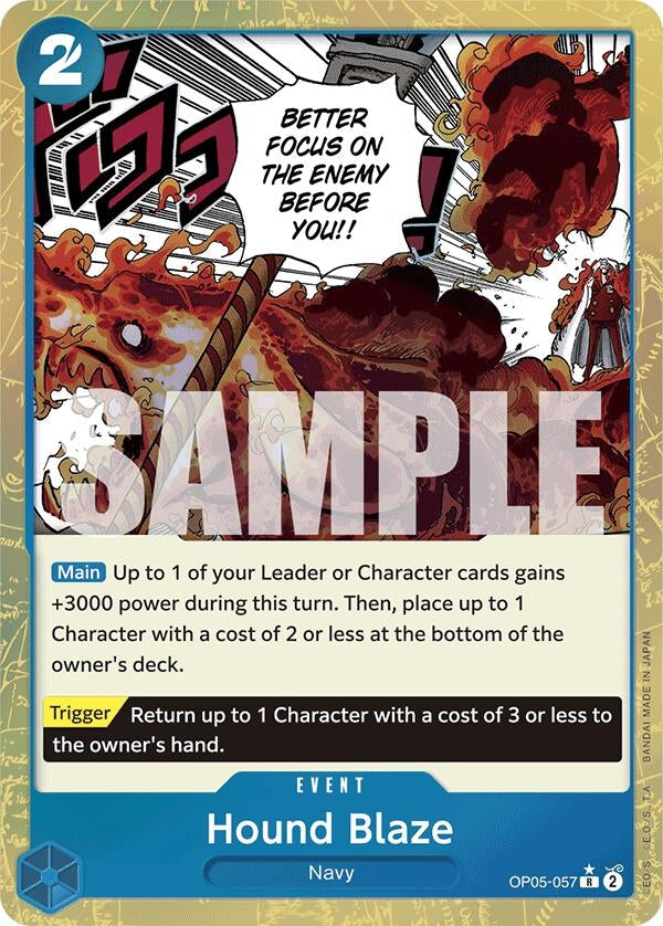 Image for Hound Blaze (Textured Foil) (OP05-057) (PRB-01) - One Piece Card Game