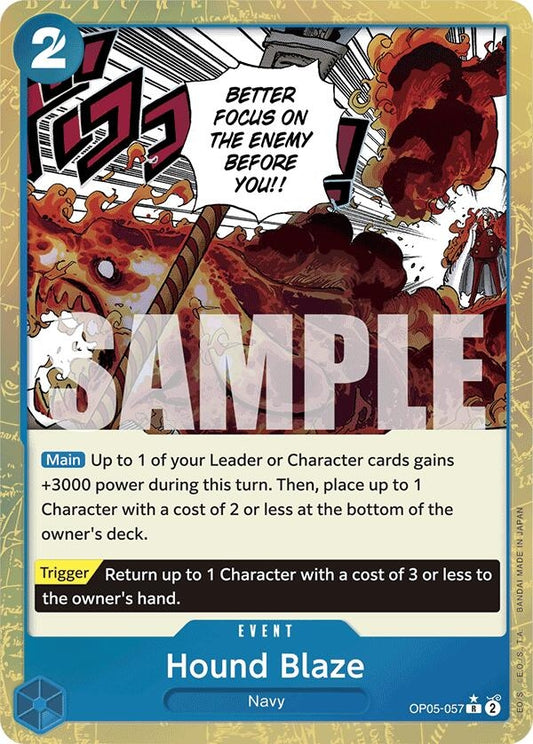Image for Hound Blaze (Textured Foil) (OP05-057) (PRB-01) - One Piece Card Game