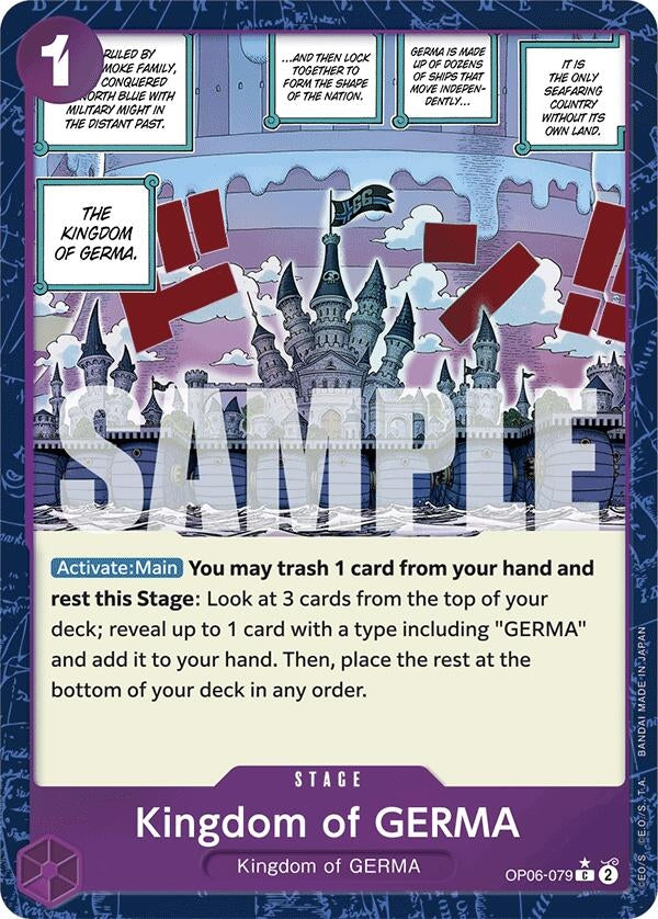 Image for Kingdom of GERMA (Textured Foil) (OP06-079) (PRB-01) - One Piece Card Game