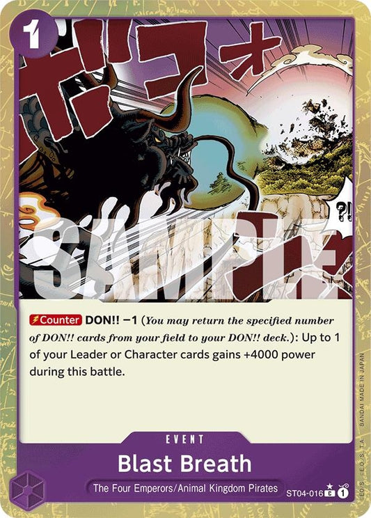 Image for Blast Breath (Textured Foil) (ST04-016) (PRB-01) - One Piece Card Game