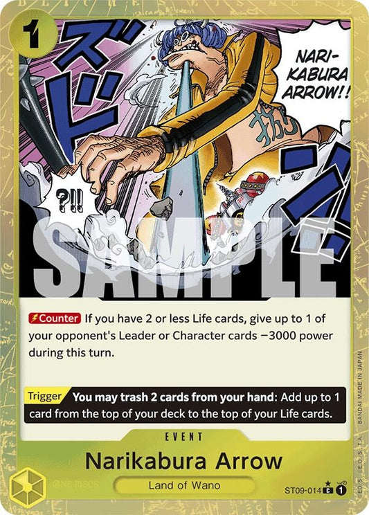 Image for Narikabura Arrow (Textured Foil) (ST09-014) (PRB-01) - One Piece Card Game