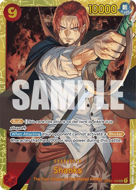 Image for Shanks (OP01-120) (Reprint) (OP01-120) (PRB-01) - One Piece Card Game