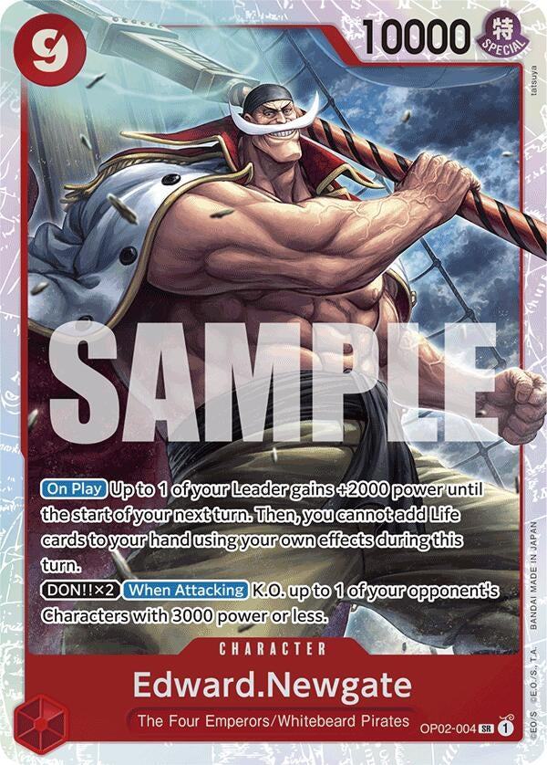 Image for Edward.Newgate (Reprint) (OP02-004) (PRB-01) - One Piece Card Game