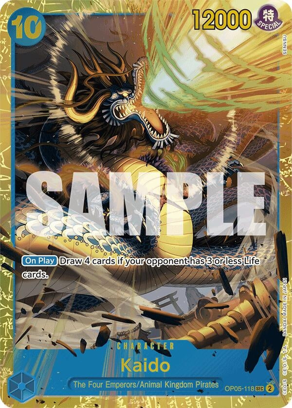 Image for Kaido (OP05-118) (Reprint) (OP05-118) (PRB-01) - One Piece Card Game