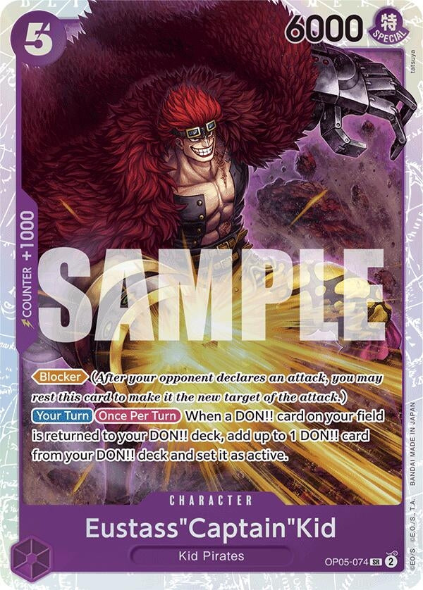 Image for Eustass"Captain"Kid (Reprint) (OP05-074) (PRB-01) - One Piece Card Game