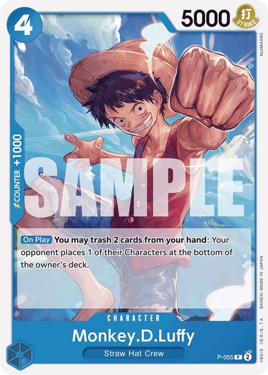 Image for Monkey.D.Luffy (P-055) (Reprint) (P-055) (PRB-01) - One Piece Card Game
