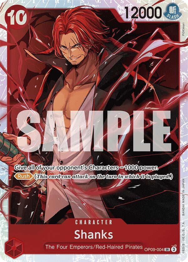 Image for Shanks (004) (OP09-004) (OP09) - One Piece Card Game
