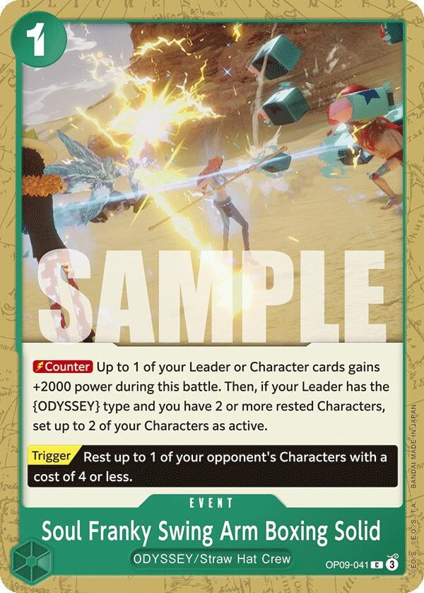 Image for Soul Franky Swing Arm Boxing Solid (OP09-041) (OP09) - One Piece Card Game