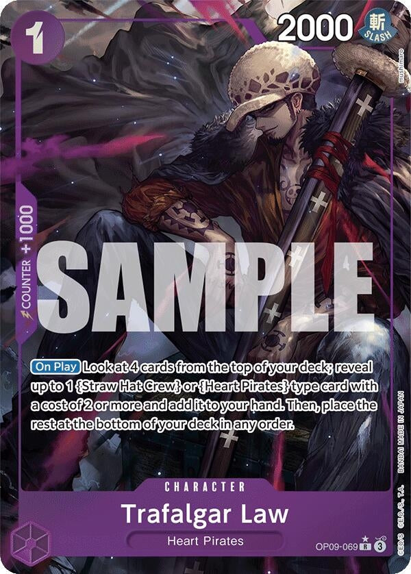 Image for Trafalgar Law (069) (Parallel) (OP09-069) (OP09) - One Piece Card Game