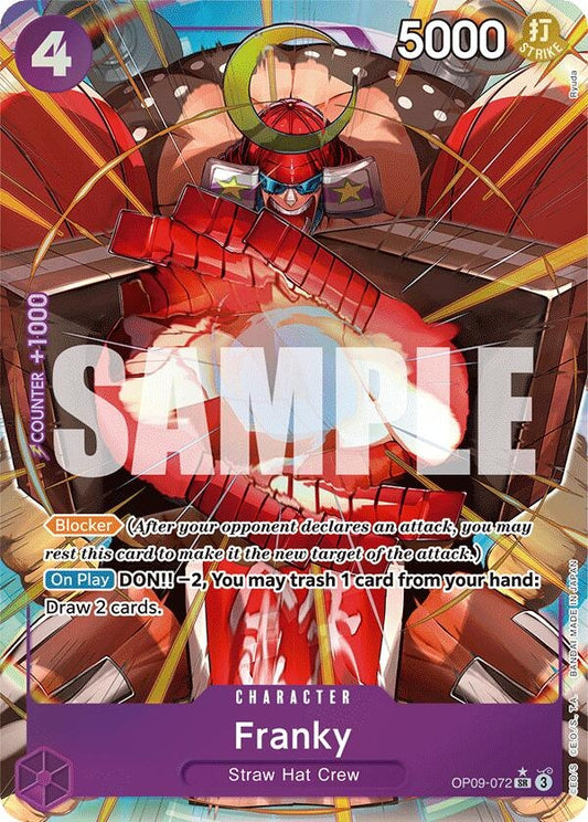 Image for Franky (Parallel) (OP09-072) (OP09) - One Piece Card Game
