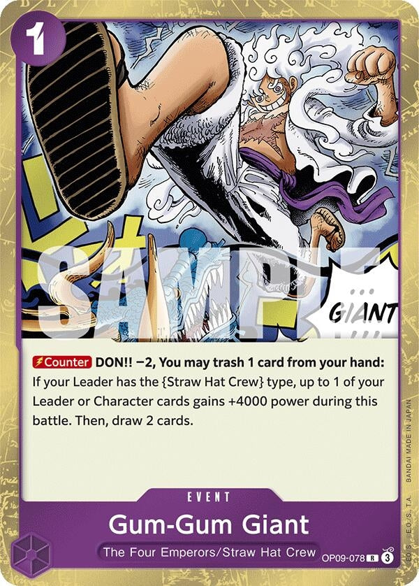 Image for Gum-Gum Giant (OP09-078) (OP09) - One Piece Card Game