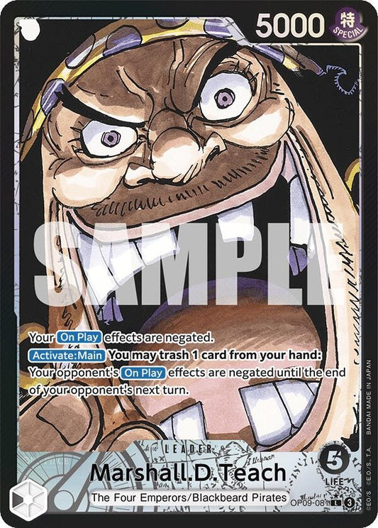Image for Marshall.D.Teach (081) (Parallel) (OP09-081) (OP09) - One Piece Card Game