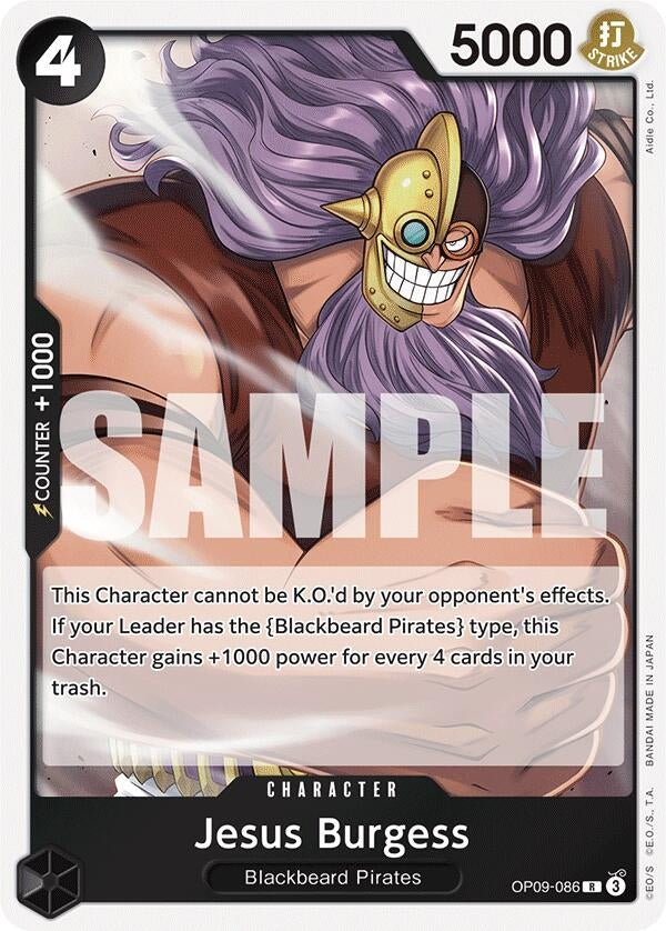 Image for Jesus Burgess (OP09-086) (OP09) - One Piece Card Game