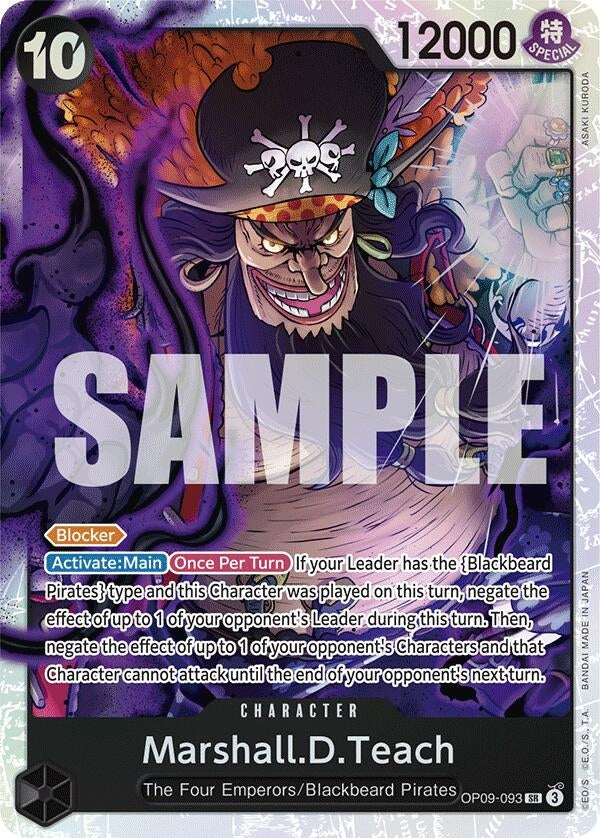 Image for Marshall.D.Teach (093) (OP09-093) (OP09) - One Piece Card Game