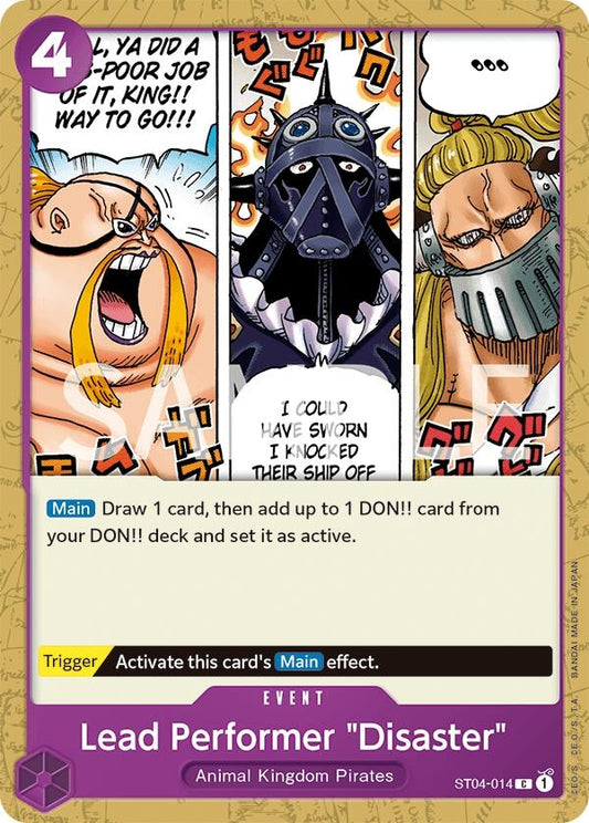 Image for Lead Performer "Disaster" (ST04-014) (OPRP) - One Piece Card Game