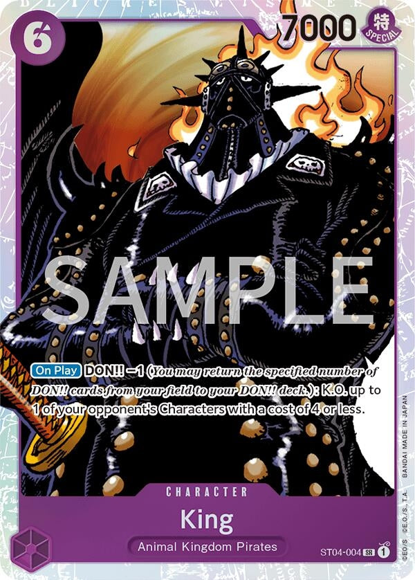 Image for King (ST04-004) (OPRP) - One Piece Card Game