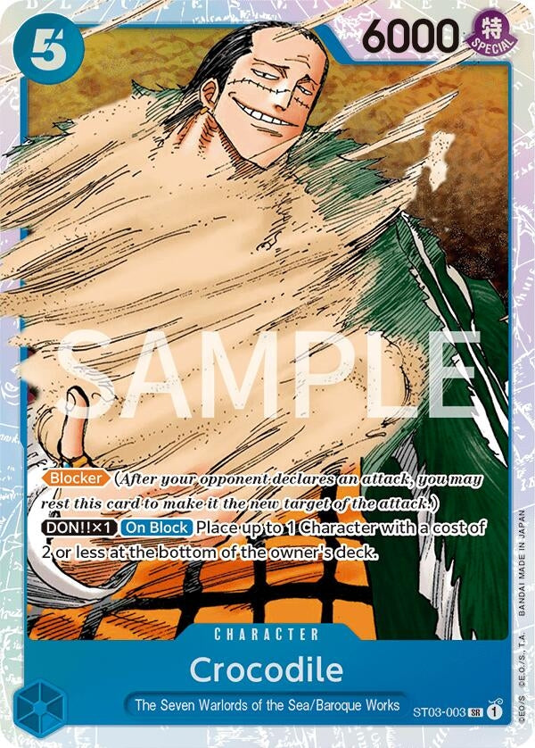 Image for Crocodile (003) (ST03-003) (OPRP) - One Piece Card Game