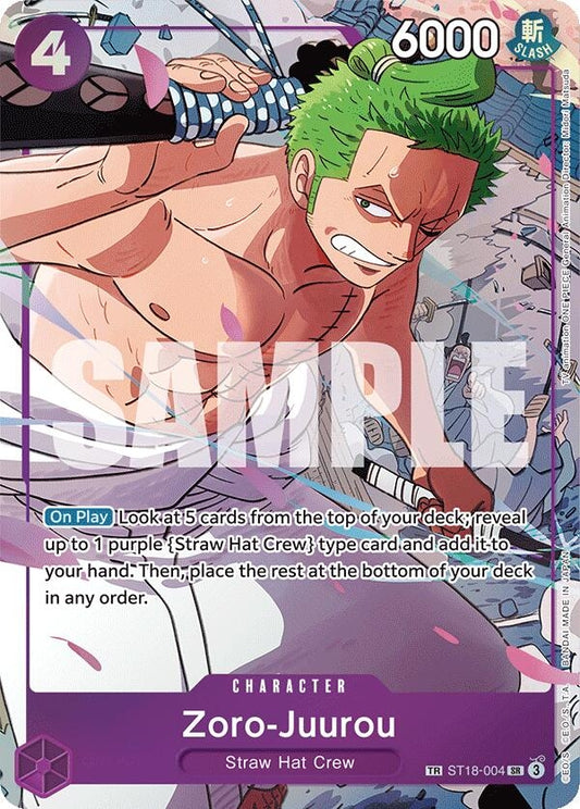 Image for Zoro-Juurou (ST18-004) (ST18-004) (OP09) - One Piece Card Game