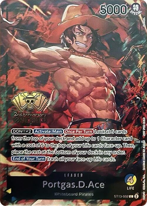 Image for Portgas.D.Ace (2nd Anniversary Tournament) (ST13-002) (OP-PR) - One Piece Card Game
