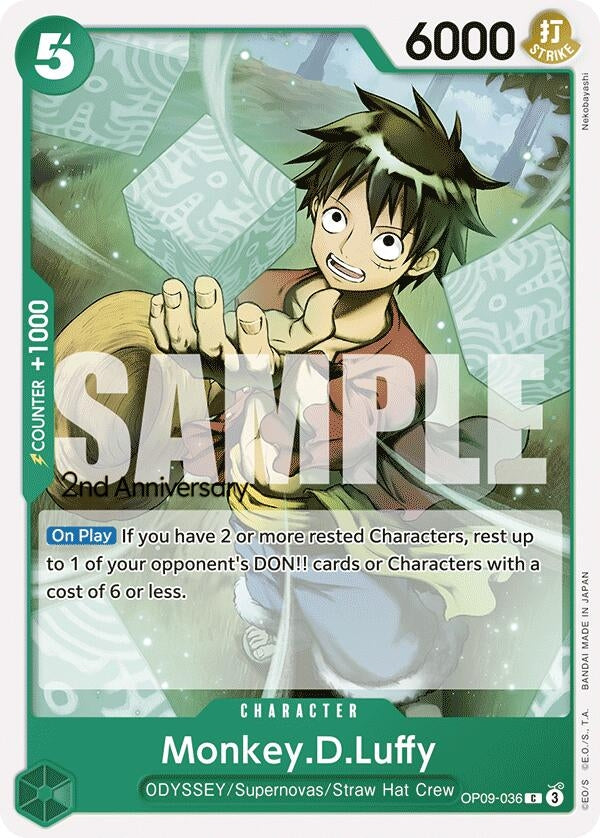 Image for Monkey.D.Luffy (036) (OP09-036) (OP09 ANN) - One Piece Card Game